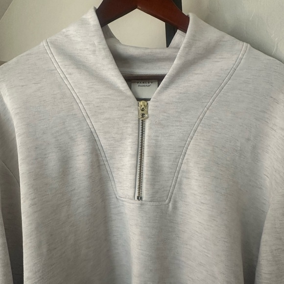 Varley Cream Half-Zip Sweatshirt - Picture 3 of 5